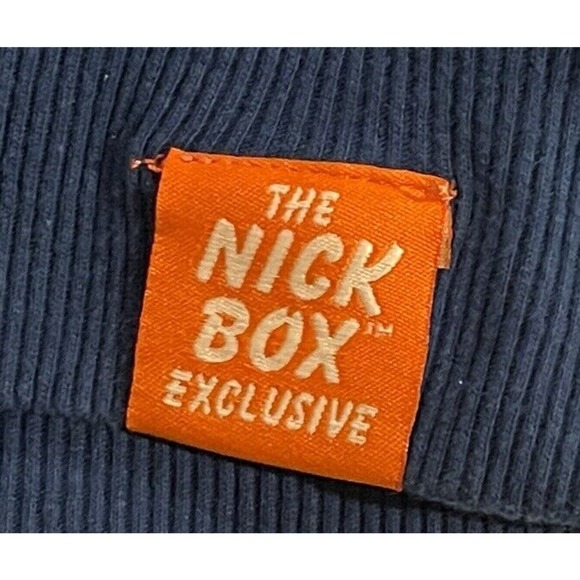 Nickelodeon Nick Box Sweatshirt Adult Size Medium Blue Bumper Monster Top - Picture 3 of 8